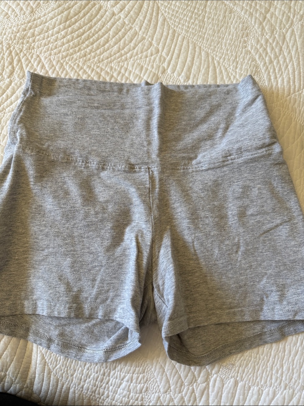 Tna Women’s High-Waist Grey Stretch Shorts